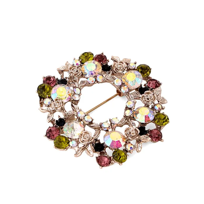 Yellow Chimes Yellow Chimes Brooch for Women Multicolor Crystal Floral Shaped Brooch Pin Fashionable Brooch for Girls and Women Necklaces Yellow Chimes Yellow Chimes Brooch for Women Multicolor Crystal Floral Shaped Brooch Pin Fashionable Brooch for Girls and Women Necklaces