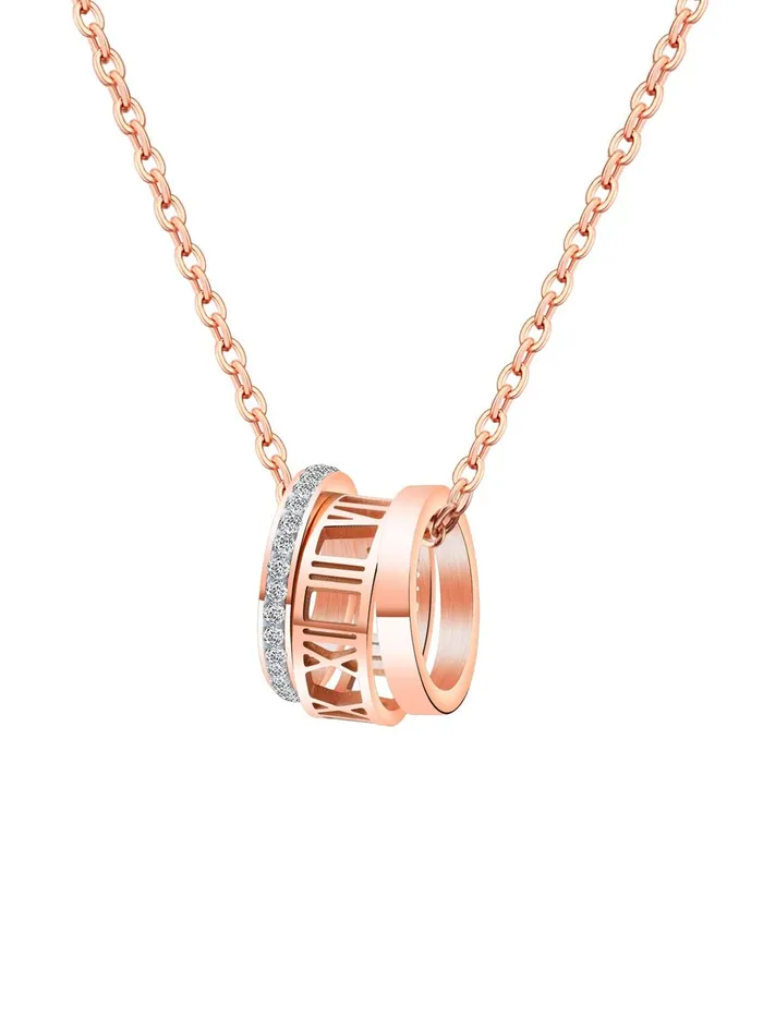 Yellow Chimes Yellow Chimes Chain Pendant for Women Rose GoldPlated Rings Charm Chain Pendant Necklace for Women and Girls Necklaces Yellow Chimes Yellow Chimes Chain Pendant for Women Rose GoldPlated Rings Charm Chain Pendant Necklace for Women and Girls Necklaces