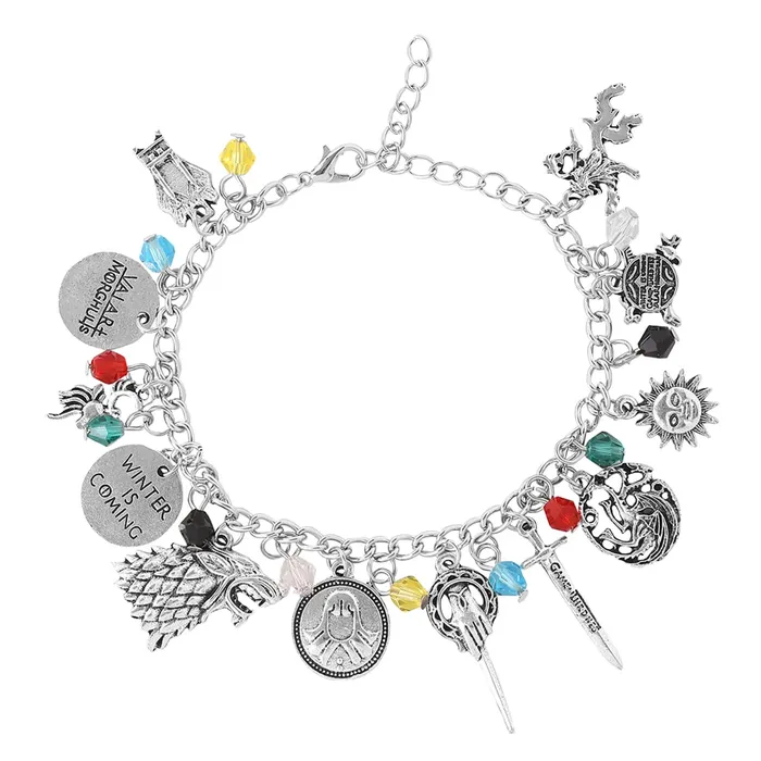 Yellow Chimes Yellow Chimes Charm Bracelet for Women Silver Bracelet Game of Thrones Merchandise Charms Bracelet for Girls and Women Earrings Yellow Chimes Yellow Chimes Charm Bracelet for Women Silver Bracelet Game of Thrones Merchandise Charms Bracelet for Girls and Women Earrings
