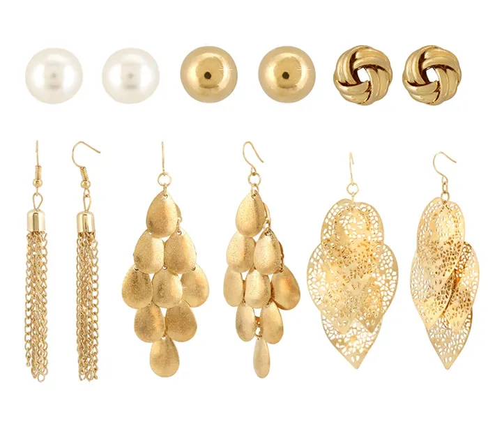 Yellow Chimes Yellow Chimes Dangler Earrings Set for Women 6 Pair Combo Golden Tassels and Studs Pearl Earrings Set for Women and Girls Bracelets Yellow Chimes Yellow Chimes Dangler Earrings Set for Women 6 Pair Combo Golden Tassels and Studs Pearl Earrings Set for Women and Girls Bracelets