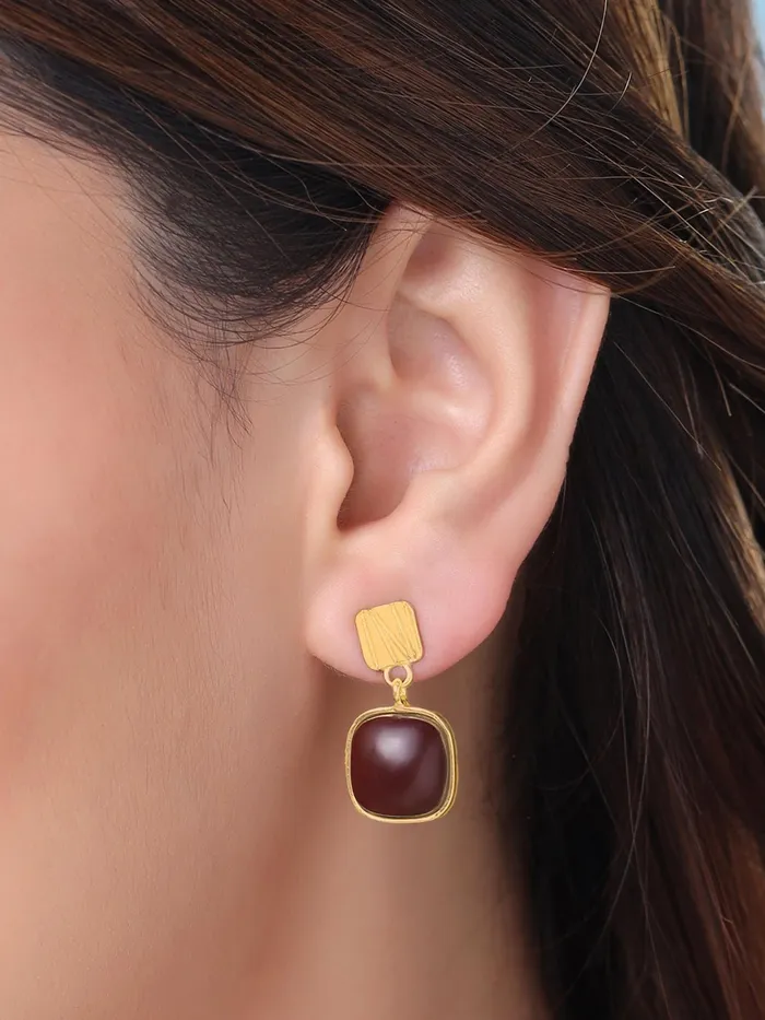 Yellow Chimes Yellow Chimes Drop Earrings for Women Fashion Earrings for Girls Combo of 2 Pairs Golden Drop Earrings Western Style Women Earrings Chic Reverie Birthday Anniversary Gift For Girls Women Earrings