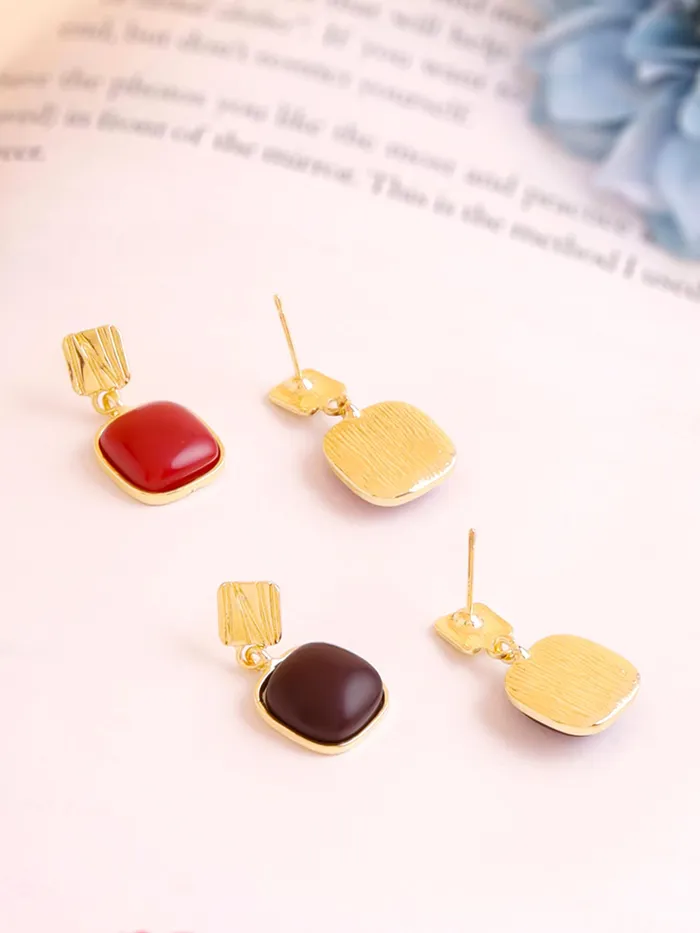 Yellow Chimes Yellow Chimes Drop Earrings for Women Fashion Earrings for Girls Combo of 2 Pairs Golden Drop Earrings Western Style Women Earrings Chic Reverie Birthday Anniversary Gift For Girls Women Earrings