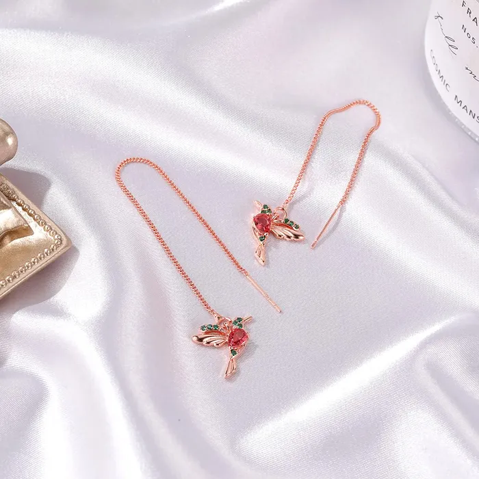 Yellow Chimes Yellow Chimes Earrings For Women Multicolor Bird Drop Dangle Earrings For Women and Girls Necklaces