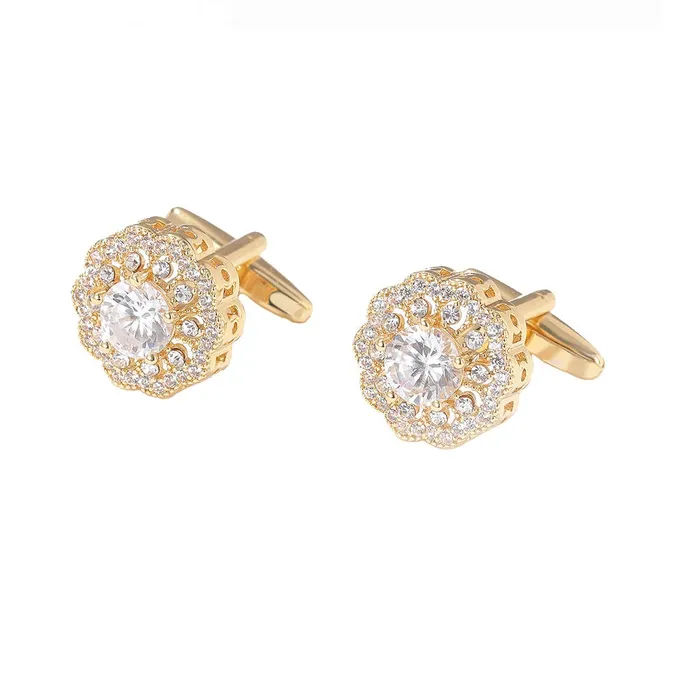 Yellow Chimes Yellow Chimes Exclusive Collection Stainless Steel Crystal Studded Floral Designer Cuff Links for Men Necklaces Yellow Chimes Yellow Chimes Exclusive Collection Stainless Steel Crystal Studded Floral Designer Cuff Links for Men Necklaces