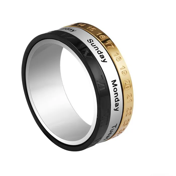Yellow Chimes Yellow Chimes Multicolor Toned Ring For Men Pack of 1 Stainless Steel Band Ring Multicolor Revolving Calender Finger Ring for Boys Ideal Gift For Men and Boys Earrings Yellow Chimes Yellow Chimes Multicolor Toned Ring For Men Pack of 1 Stainless Steel Band Ring Multicolor Revolving Calender Finger Ring for Boys Ideal Gift For Men and Boys Earrings