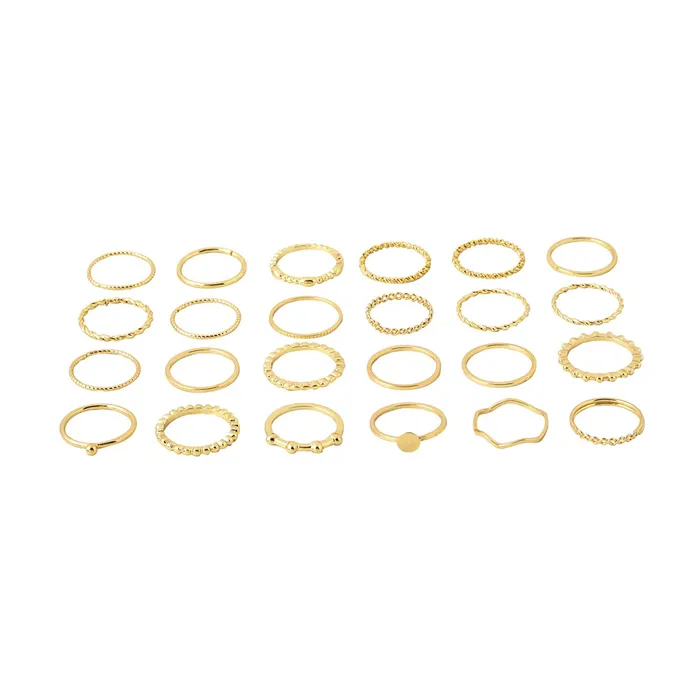 Yellow Chimes Yellow Chimes Rings for Women and Girls Fashion Aesthetic Golden Ring Set Gold Plated Aesthetic Ring Knuckle Rings Set 24 Pcs Combo Rings Birthday Gift For Girls and Women Necklaces Yellow Chimes Yellow Chimes Rings for Women and Girls Fashion Aesthetic Golden Ring Set Gold Plated Aesthetic Ring Knuckle Rings Set 24 Pcs Combo Rings Birthday Gift For Girls and Women Necklaces