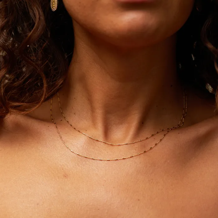 zahava Necklaces Octagon Tube Chain Necklace