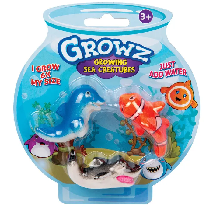 Zibbers Earrings Growz Growing Sea Creatures 3pc