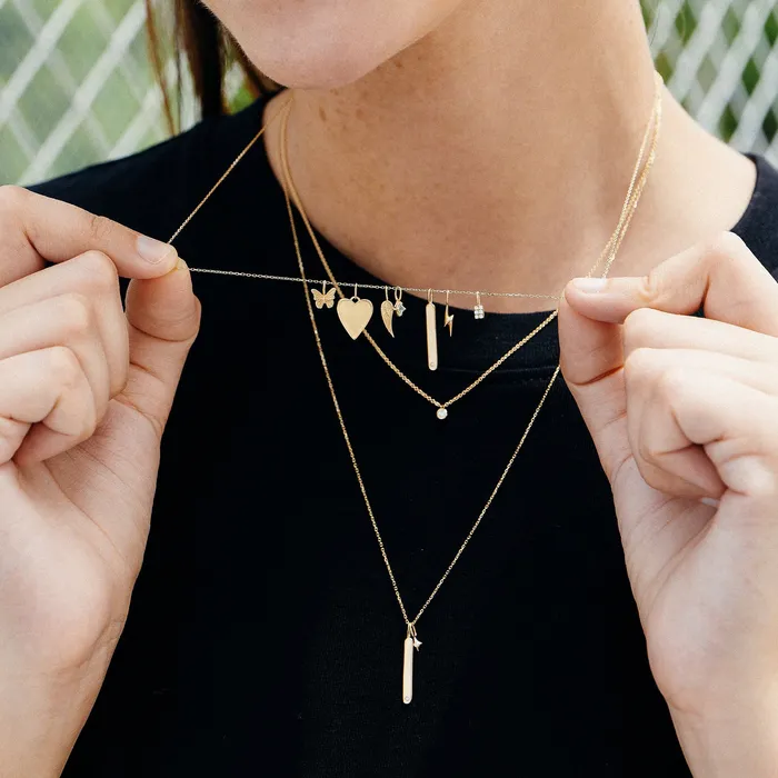 ZIGGY Lightning Bolt Charm AURELIE GI Charm Necklaces